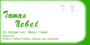 tamas nebel business card